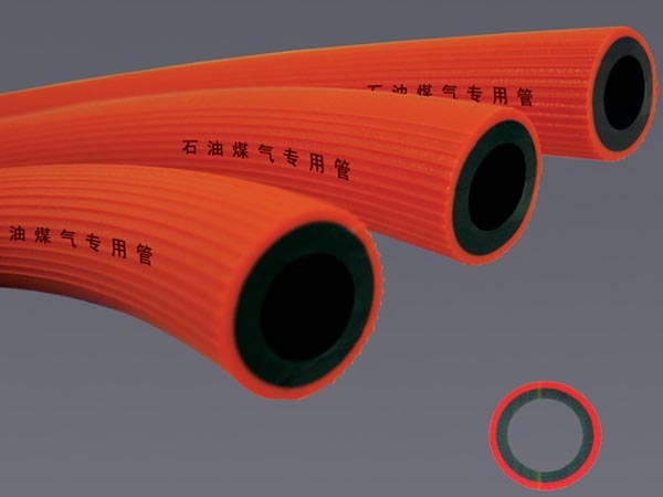 PVC橡胶复合双层家用石油煤气专用软管